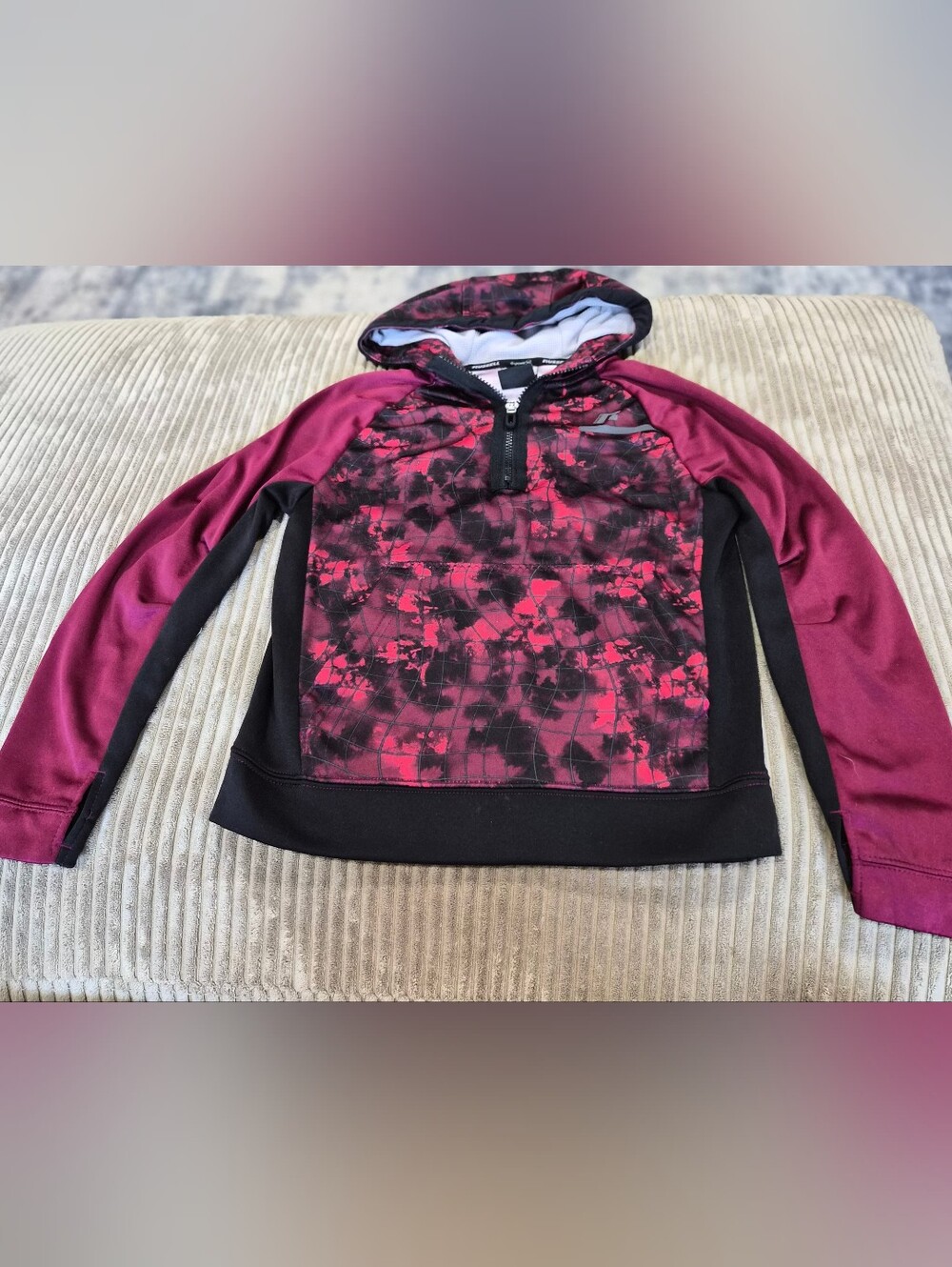 Russell Athletic Boys Dri-Power 360 1/4 Zip Pullover Hoodie Size Medium 8